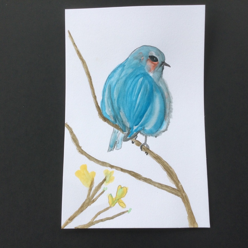Watercolor Bird Painting